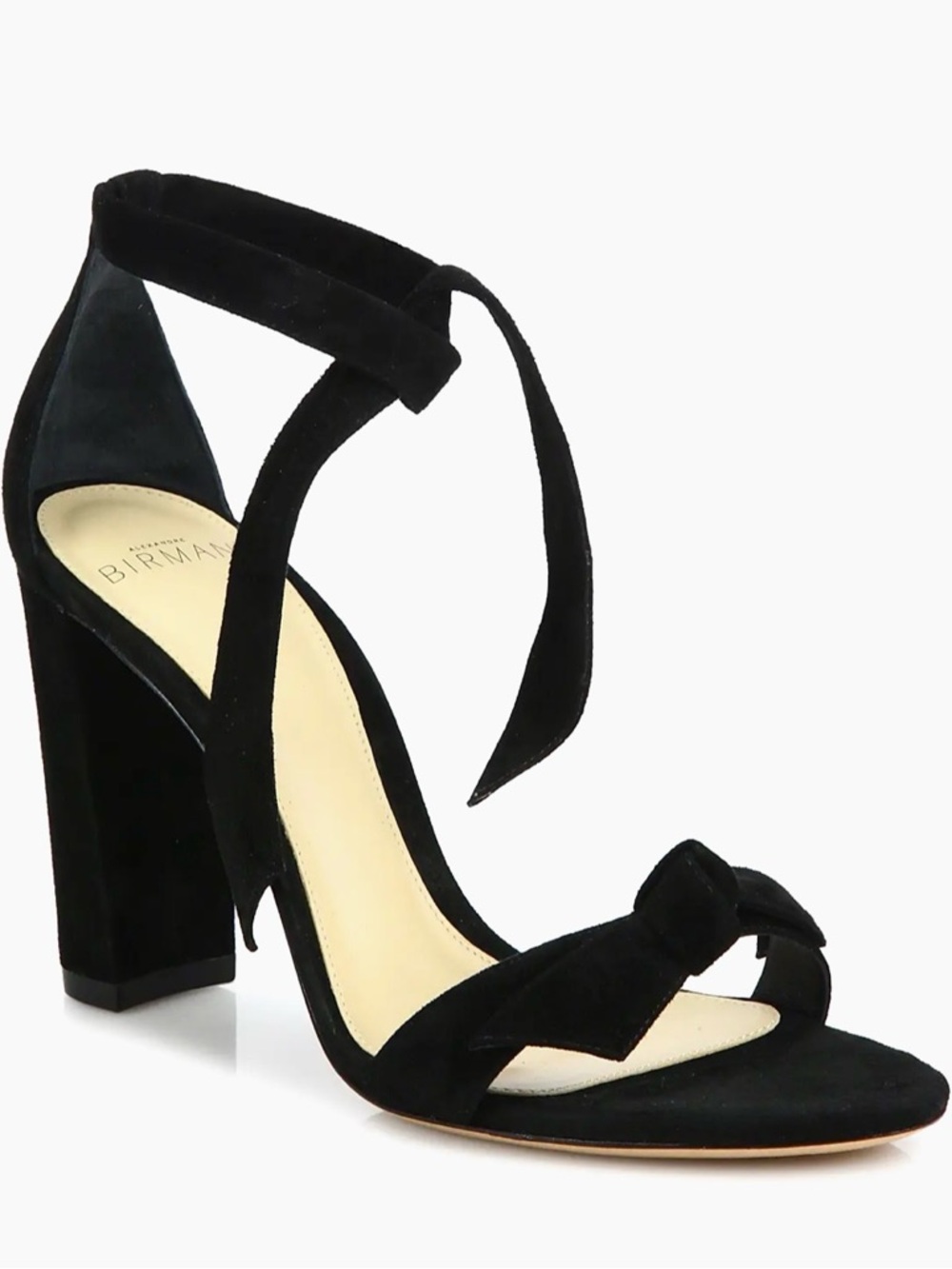 Alexandre Birman Clarita Bow Suede Sandals